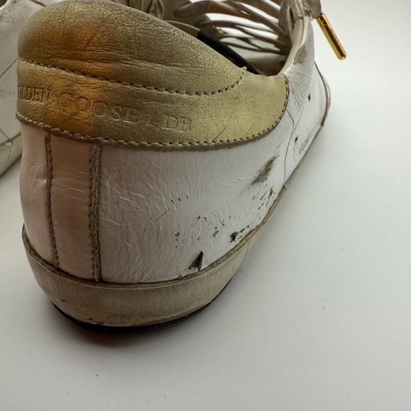 GOLDEN GOOSE SUPERSTAR PINK GOLD SIZE 40 GOLD LACES - Picture 6 of 11